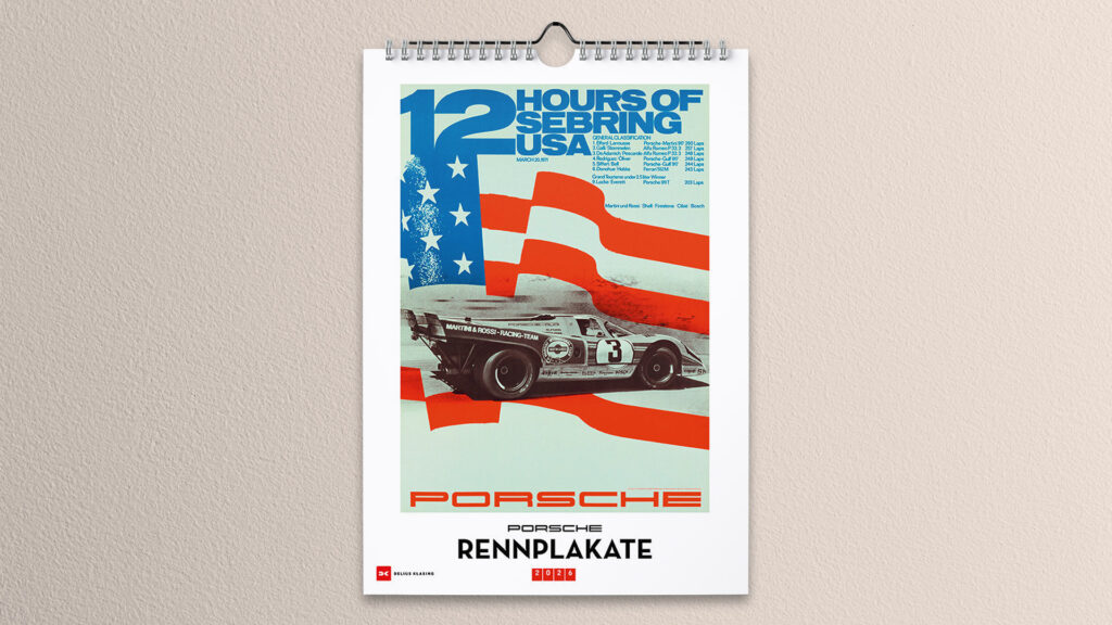 Wandkalender Porsche Rennplakate 2026